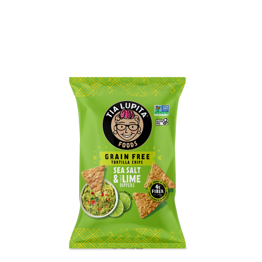 Sea Salt and Lime Grain-Free Tortilla Chips Snack Pack (1oz, 24-count)